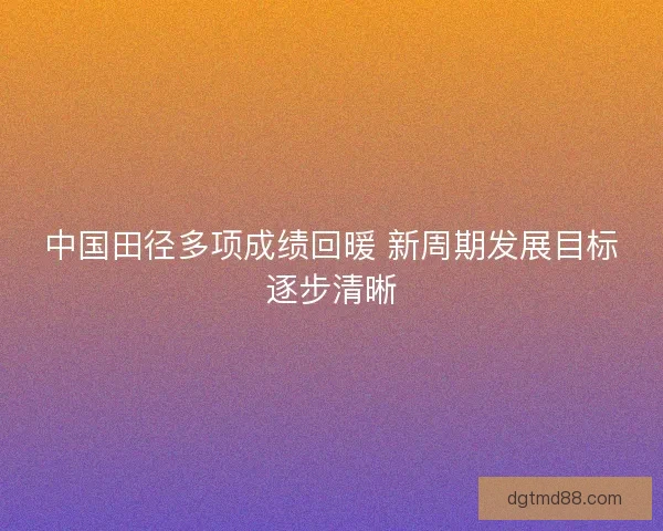 中国田径多项成绩回暖 新周期发展目标逐步清晰